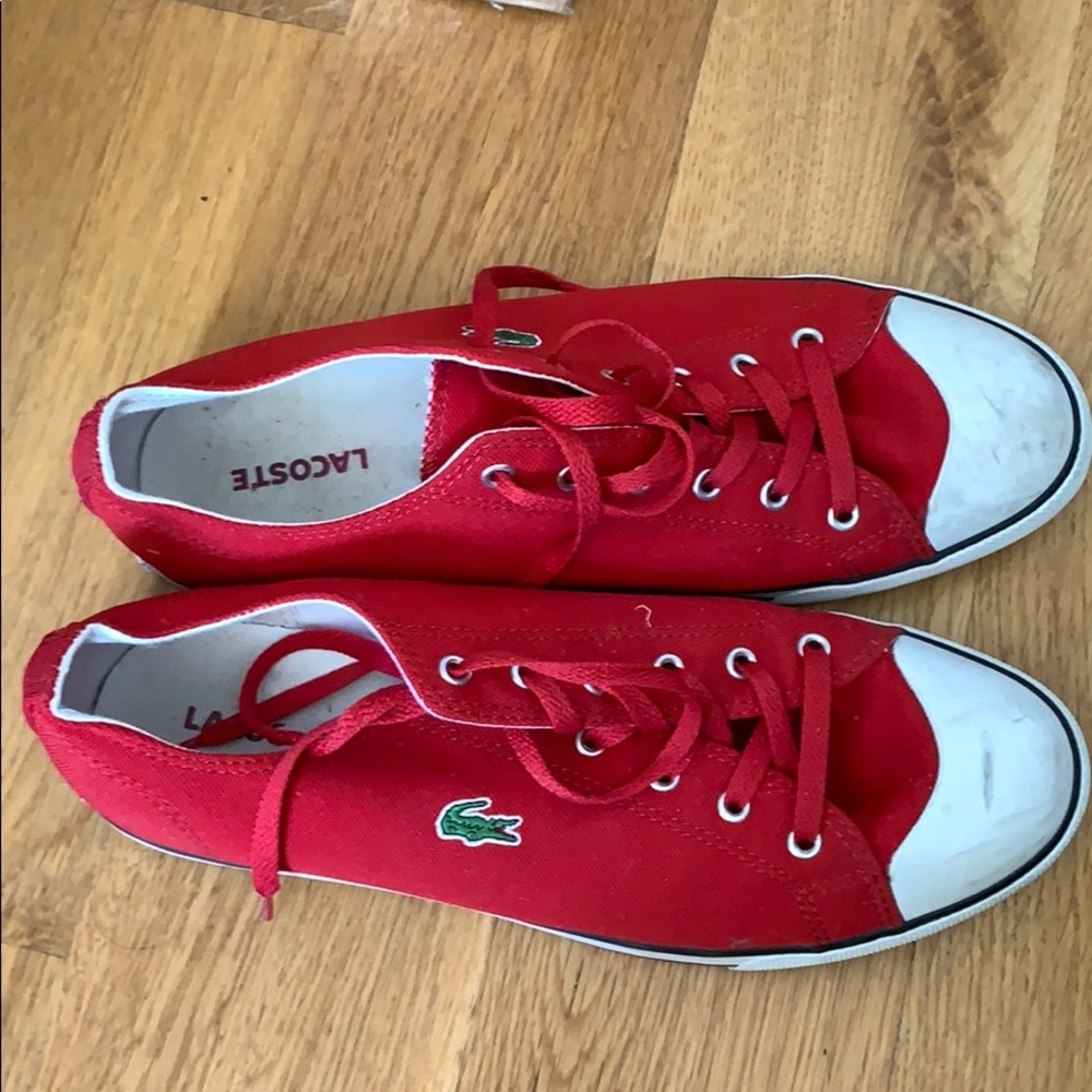 Lacoste L27 Canvas Red Sneaker